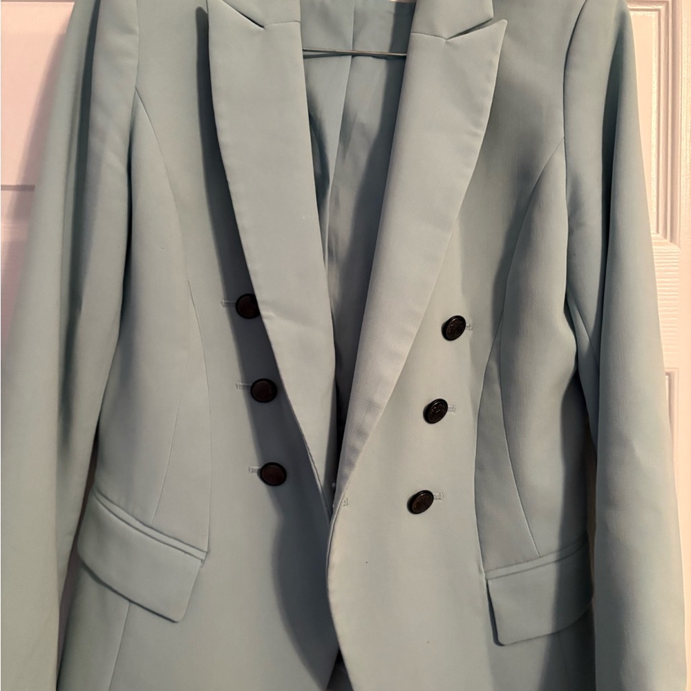 White House Black Market Light Blue Blazer